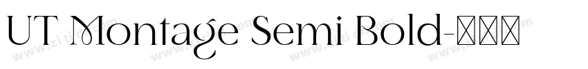 UT Montage Semi Bold字体转换